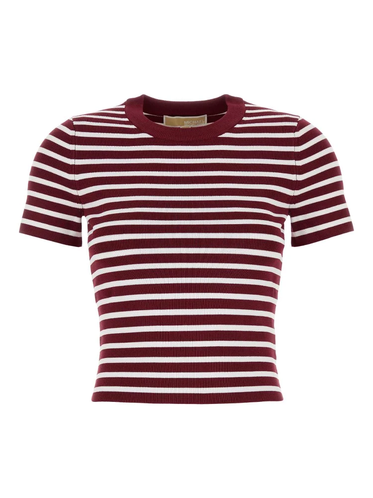 STRIPE SS RIB CREW SWTR