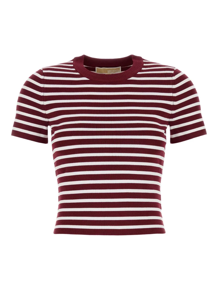 STRIPE SS RIB CREW SWTR