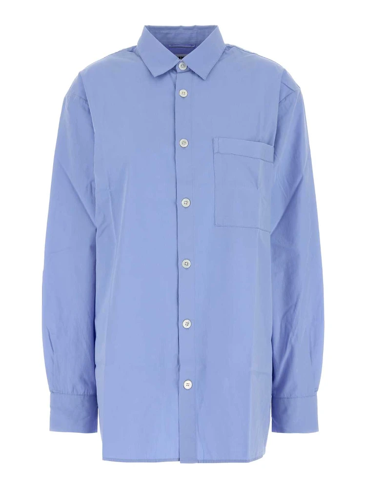 POPLIN, PYJAMAS LONG SHIRT -