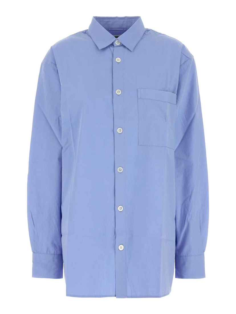 POPLIN, PYJAMAS LONG SHIRT -