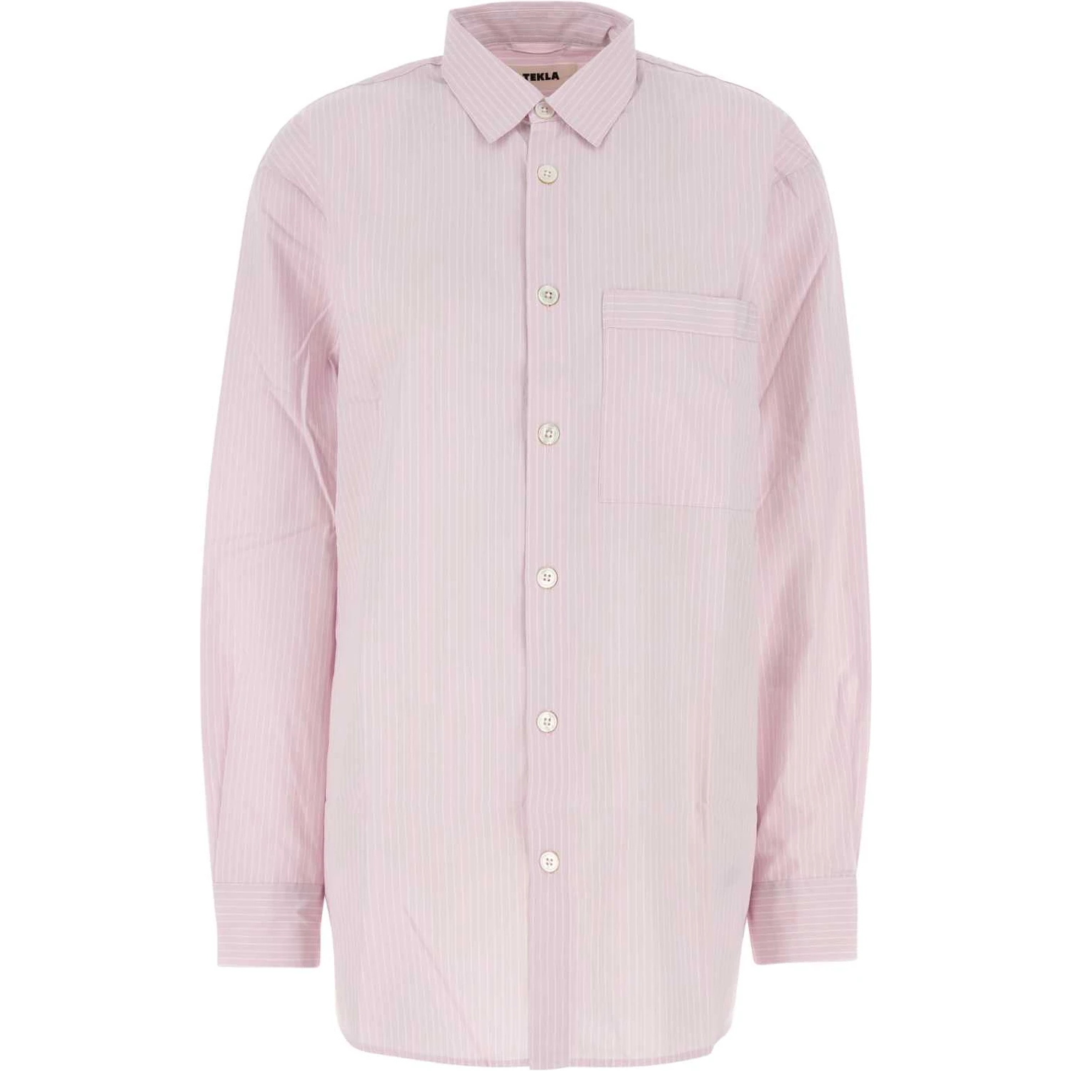 POPLIN, PYJAMAS LONG SHIRT -