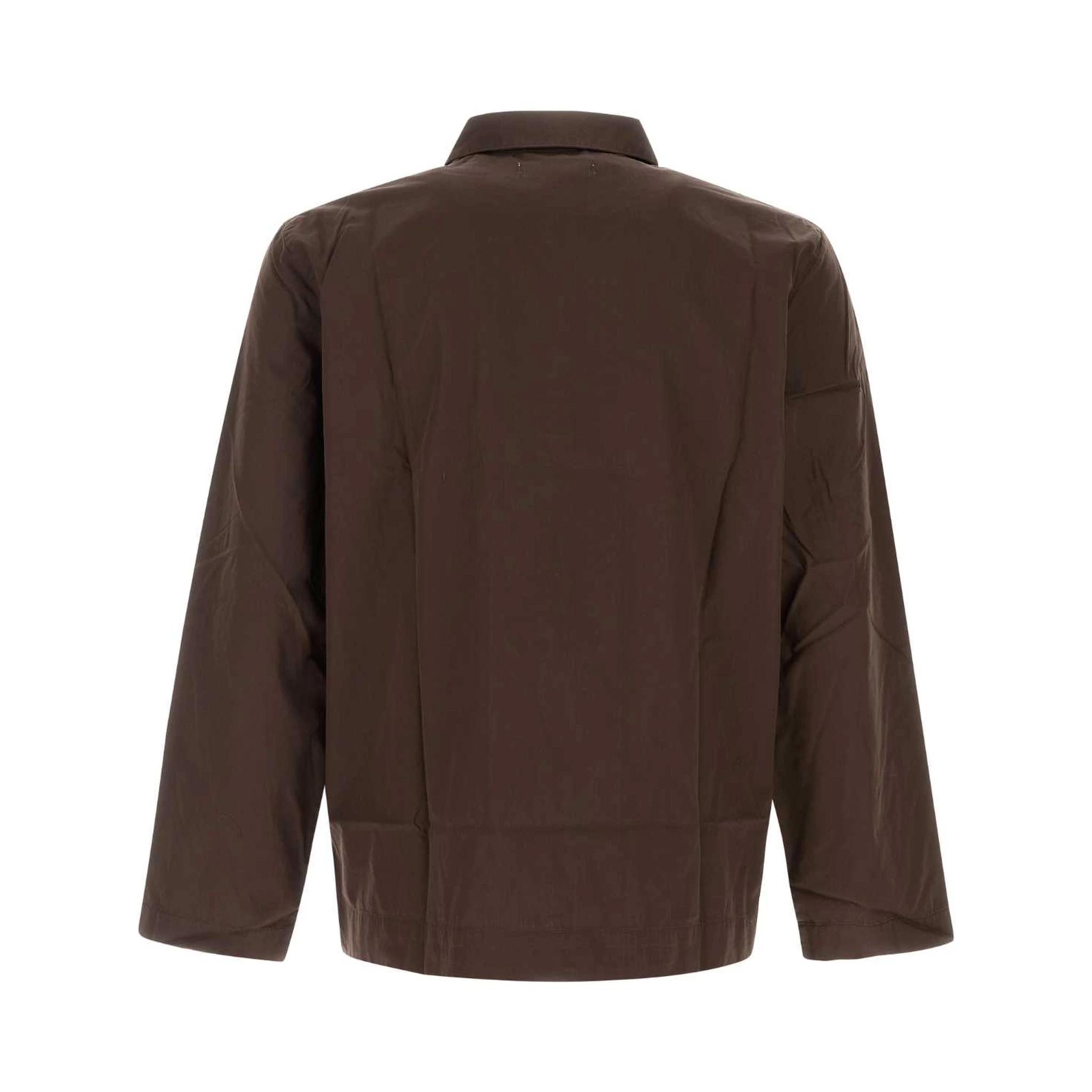 Poplin, Pyjamas Shirt - Coffee