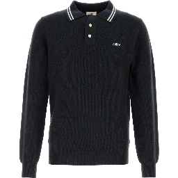 KNIT WOOL POLO