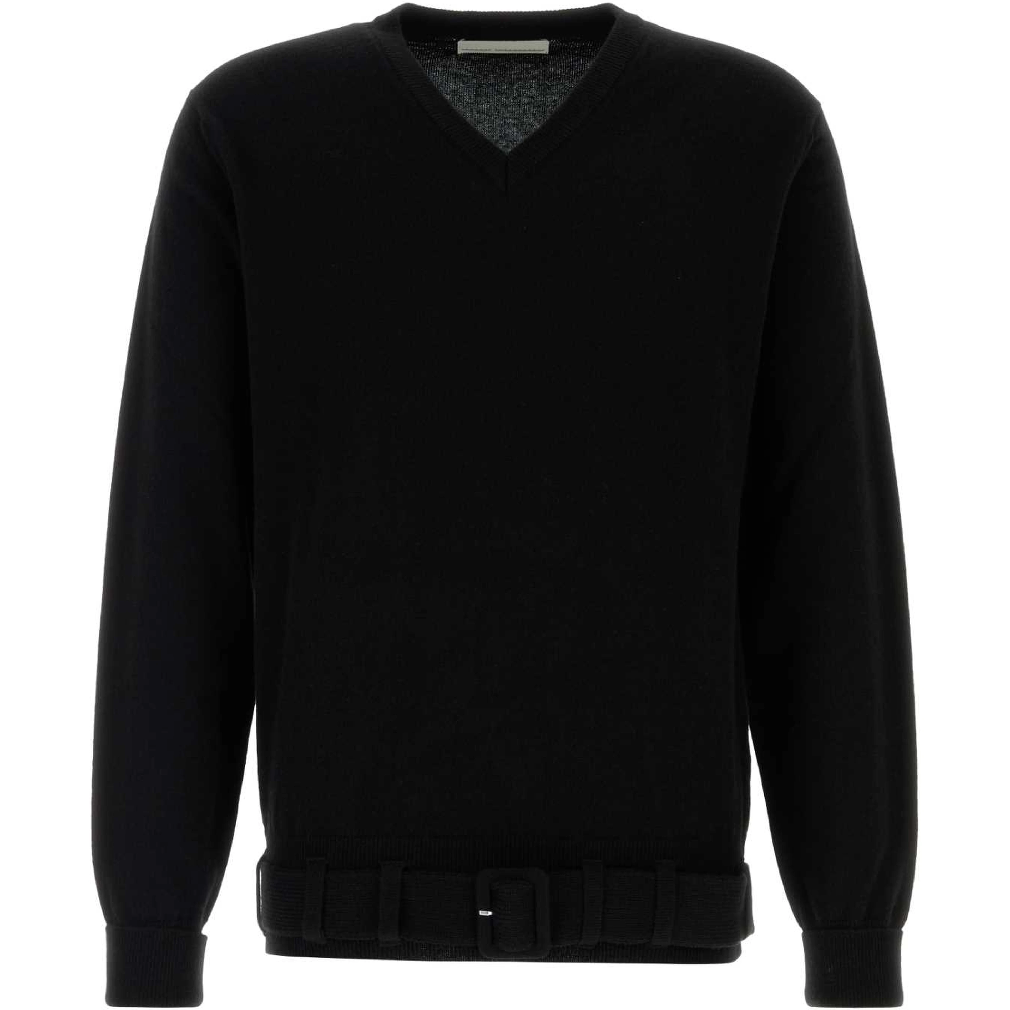 MEN BELTED CASHMERE SWEATER KNIT