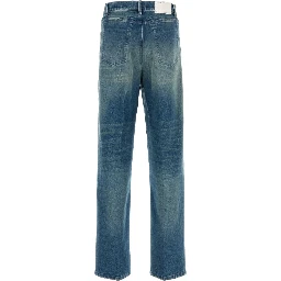 MEN WASHED DENIM PANTS WOVEN