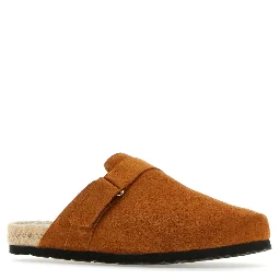Hamptons leather flat mules