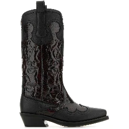 MID SHAFT EMBROIDERED WESTERN BOOT SNAKE BICO