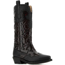 MID SHAFT EMBROIDERED WESTERN BOOT SNAKE BICO
