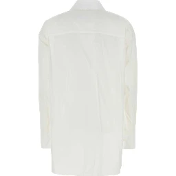 EMBROIDERED DRAPED SHIRT