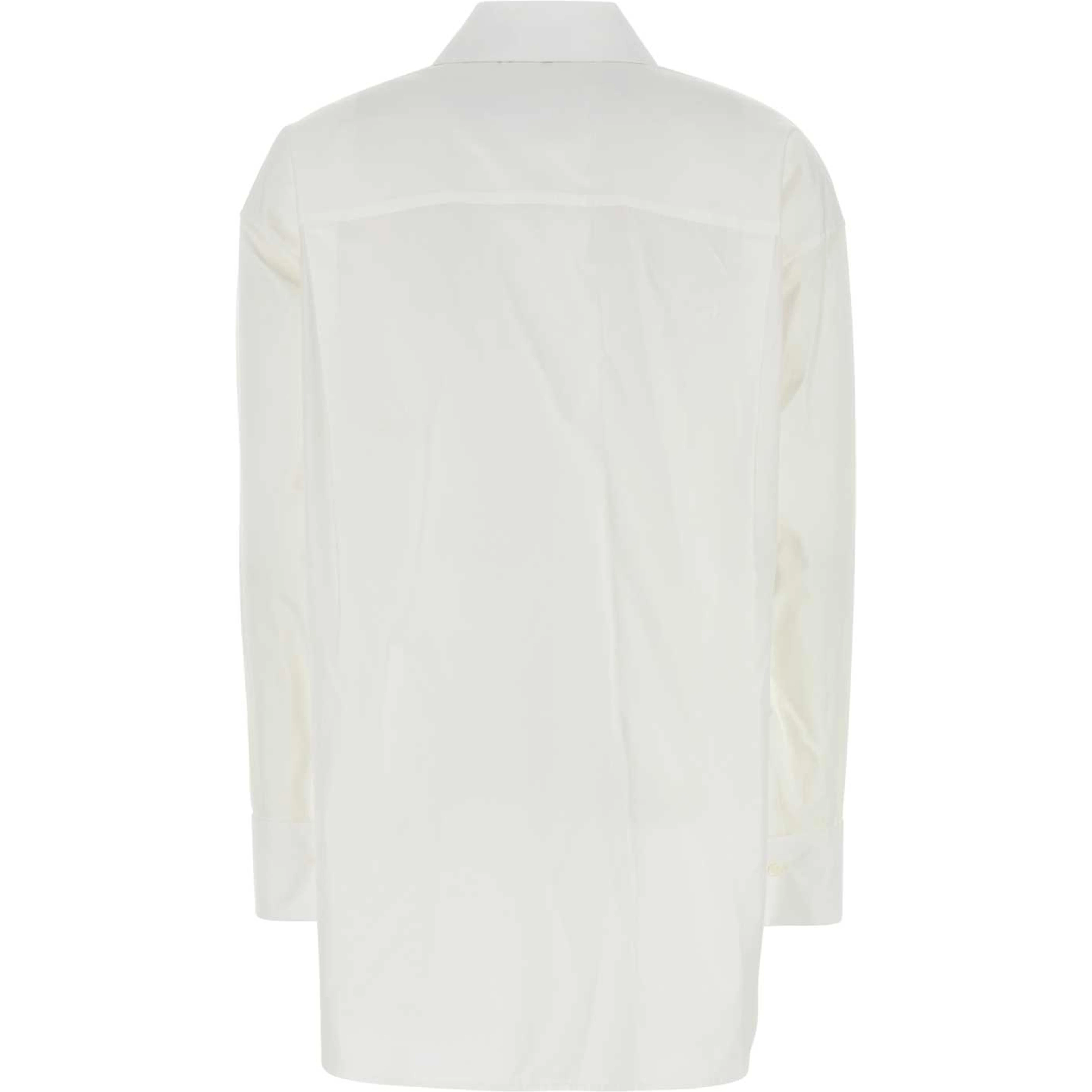 EMBROIDERED DRAPED SHIRT