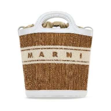 MINI BUCKET RAFIA JACQUARD
