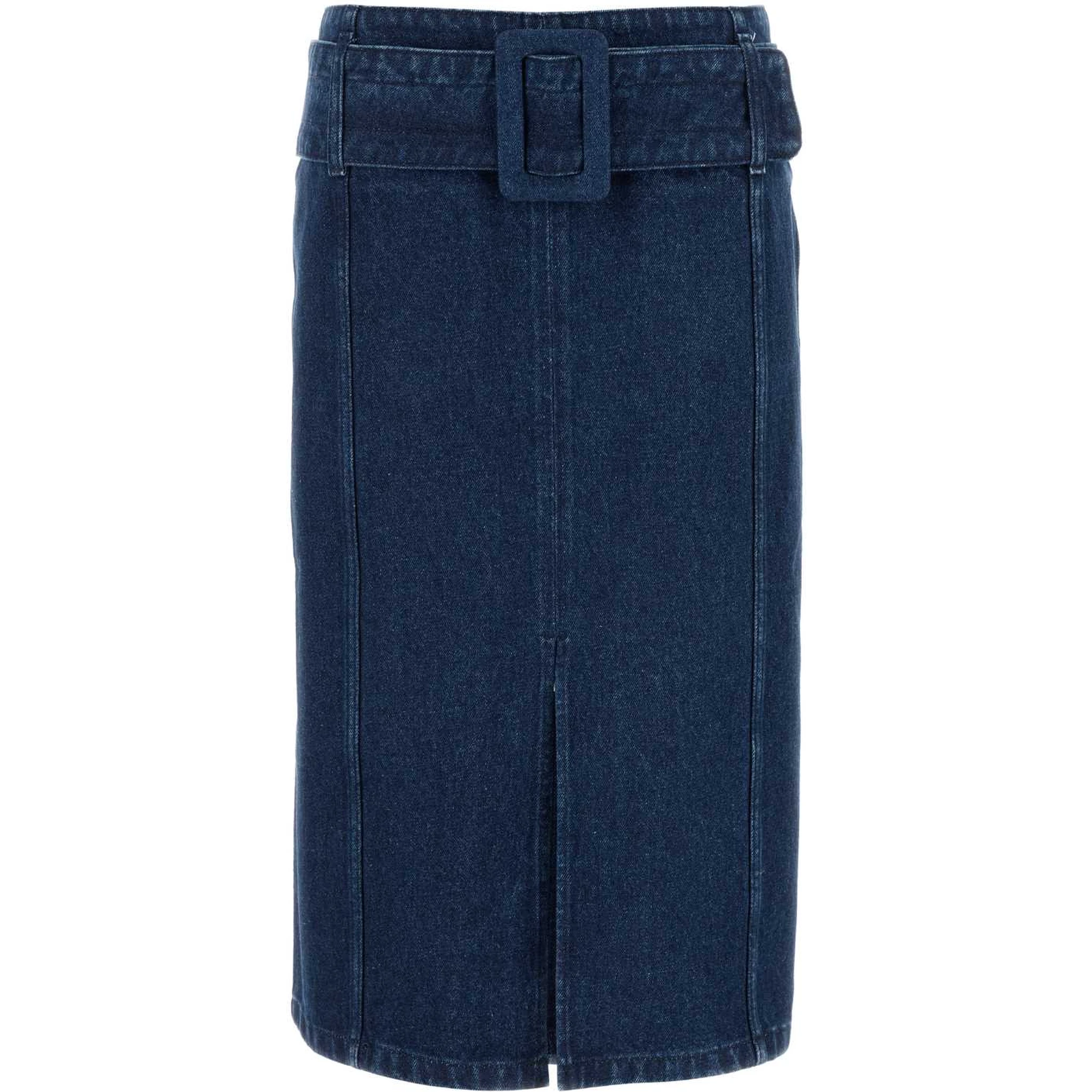 BELTED MIDI SKIRT