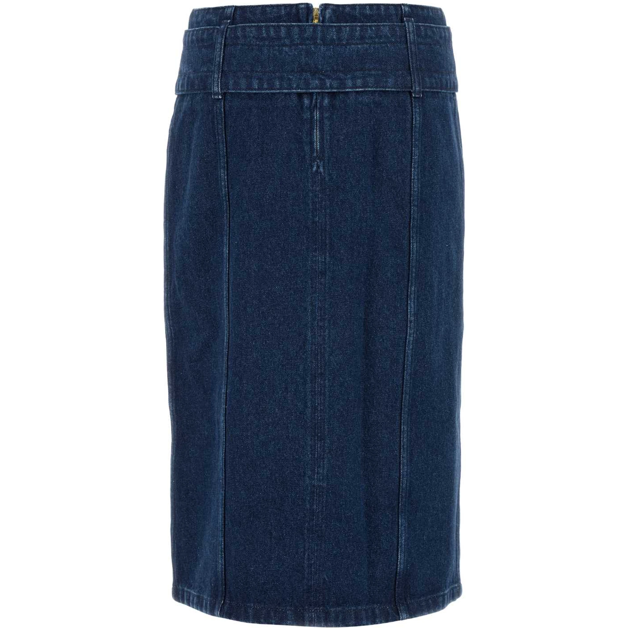 BELTED MIDI SKIRT