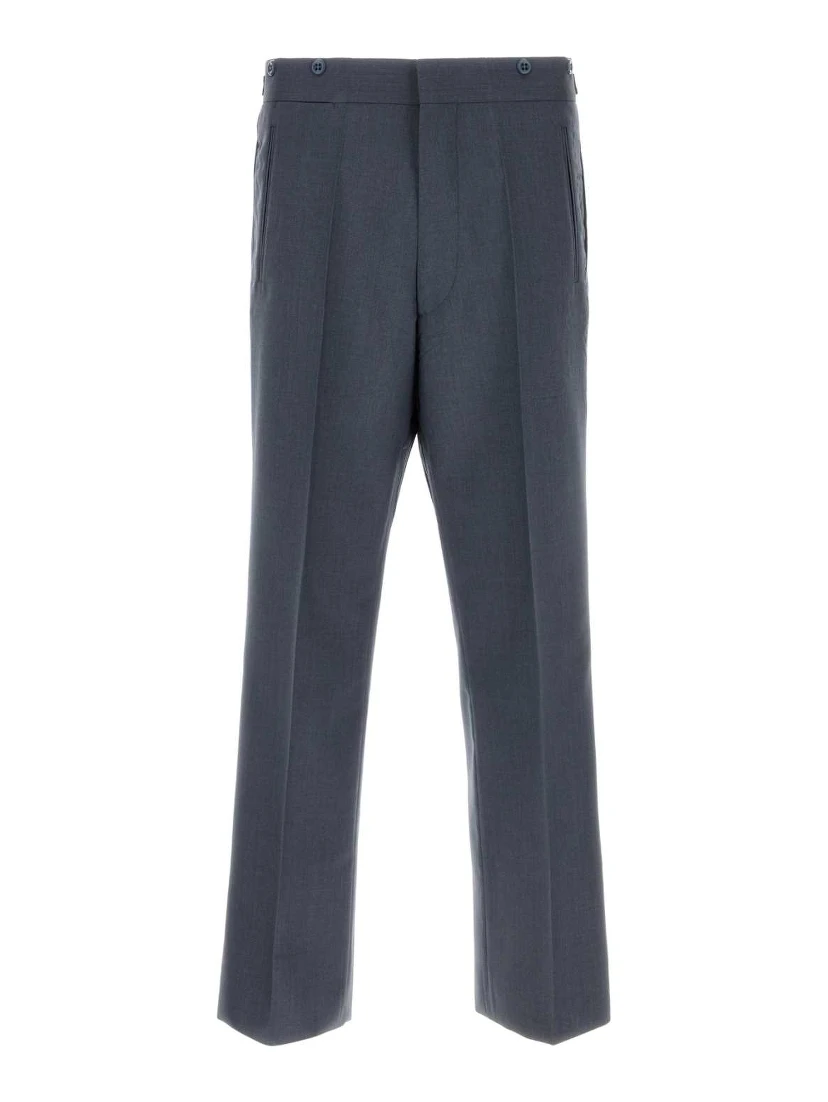 PANTALONI IN MOHAIR SETA