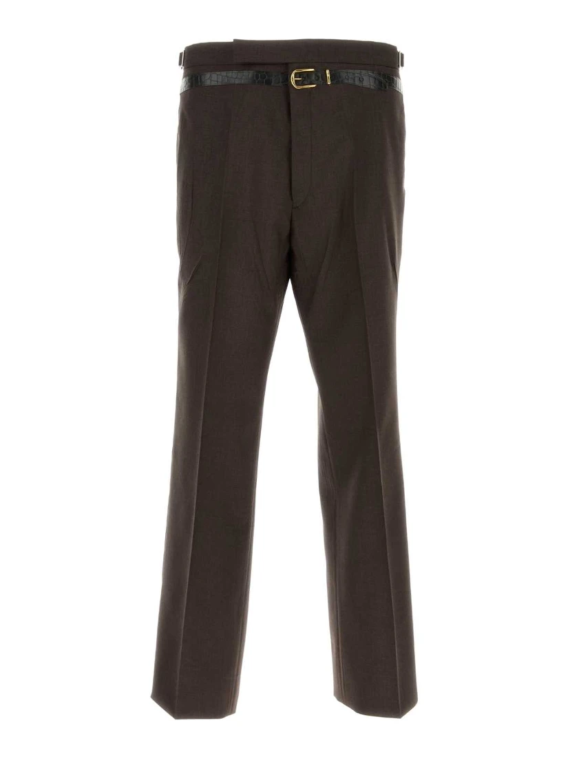 PANTALONI IN MOHAIR SETA