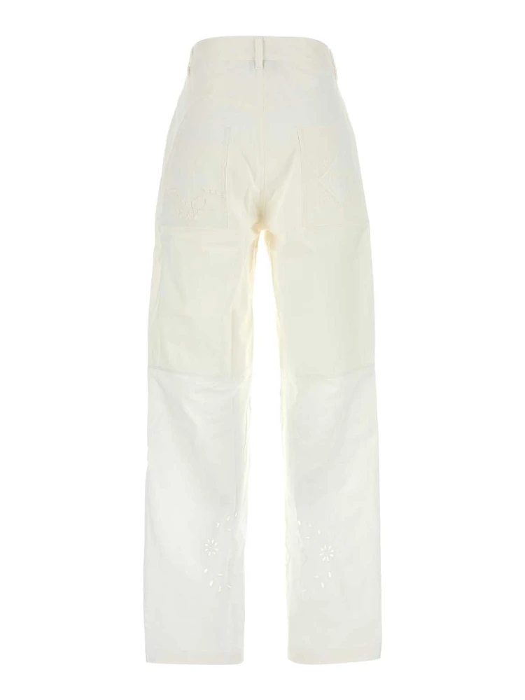 REGENERATED HOUSEHOLD LINEN WIDE LEG PANTS alternative