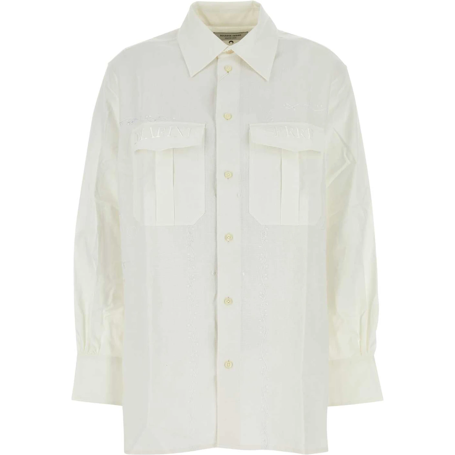 UPCYCLED HOUSEHOLD LINEN TWIN POCKET SHIRT