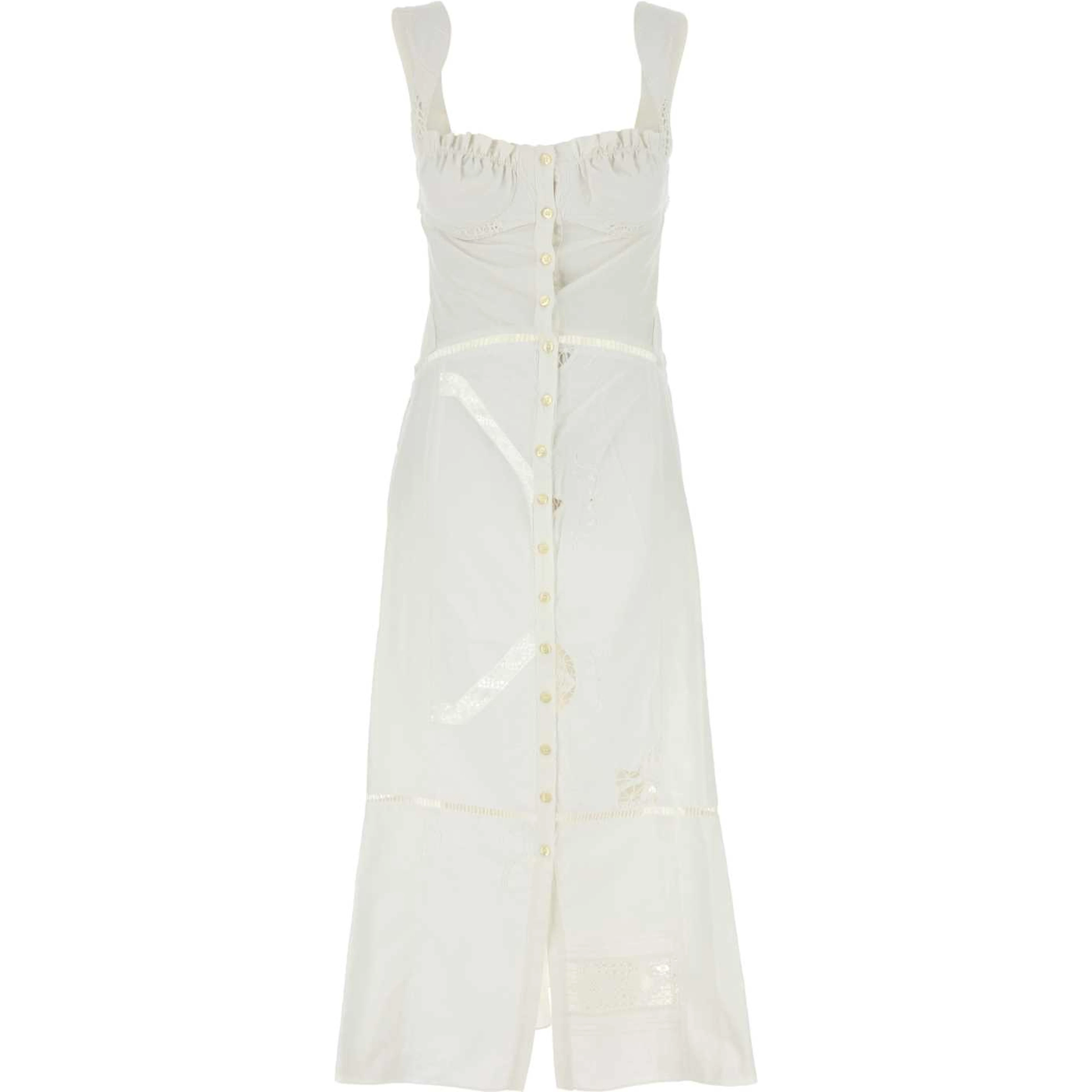 REGENERATED HOUSEHOLD LINEN BUSTIER DRESS