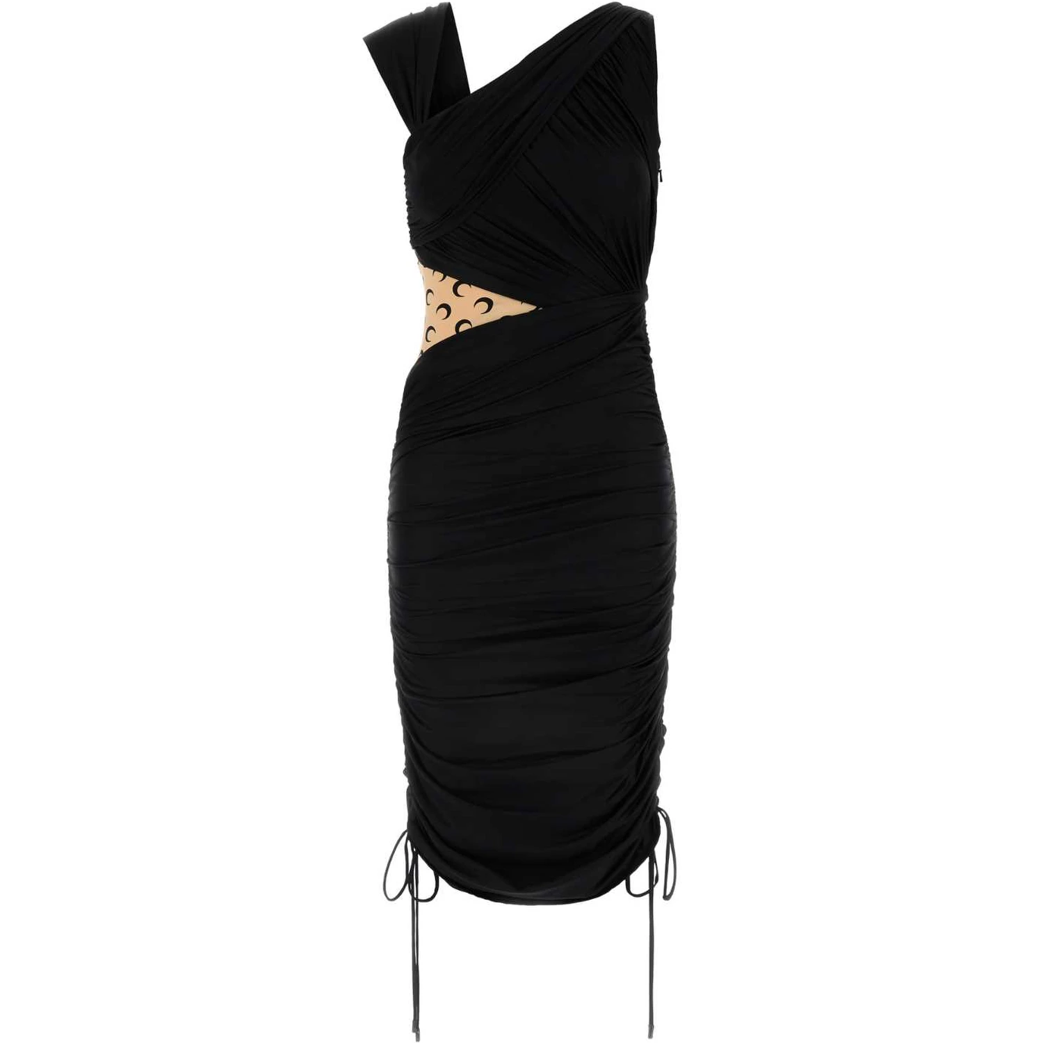 DRAPED JERSEY DRAPED DRESS