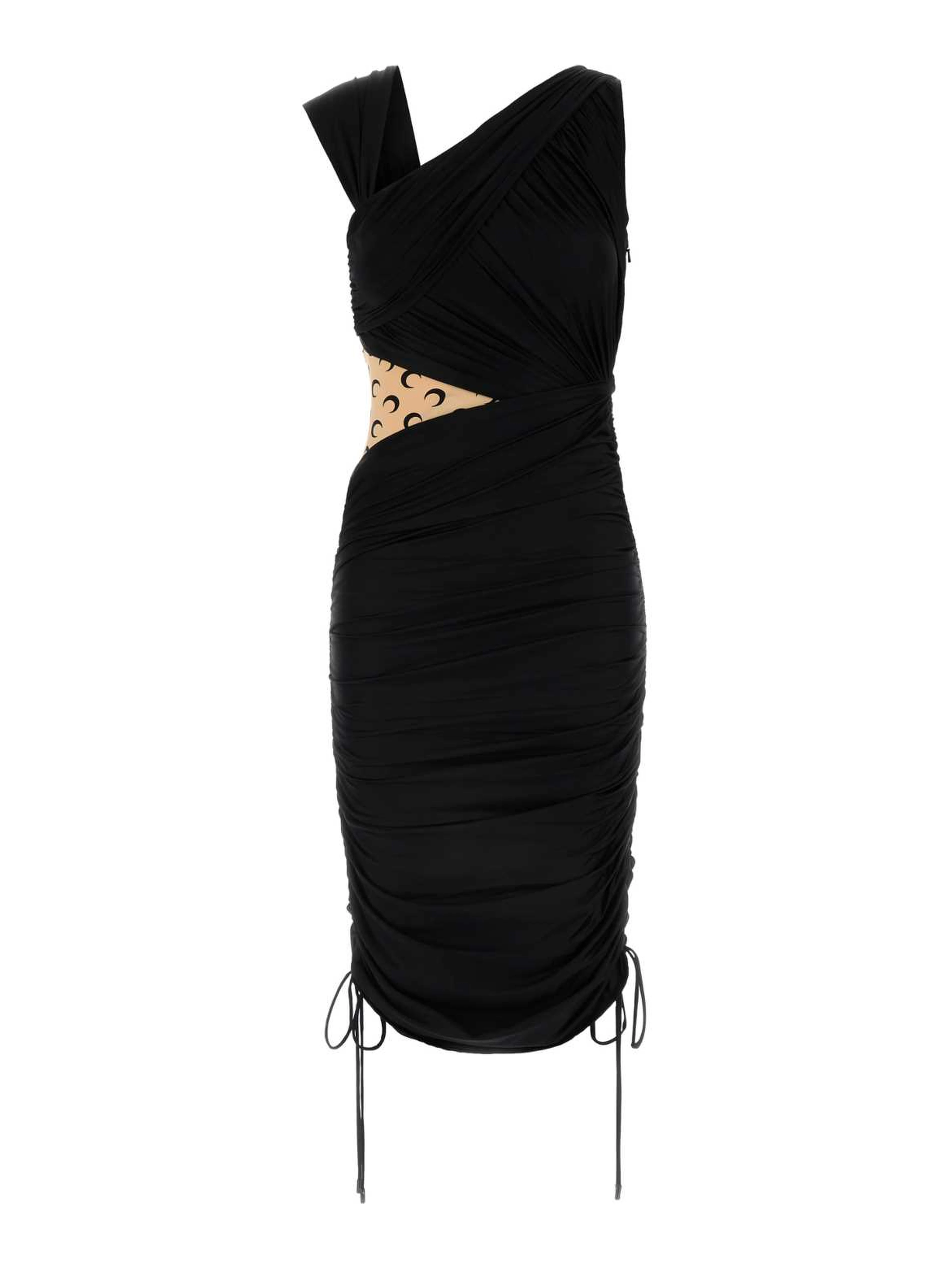 DRAPED JERSEY DRAPED DRESS
