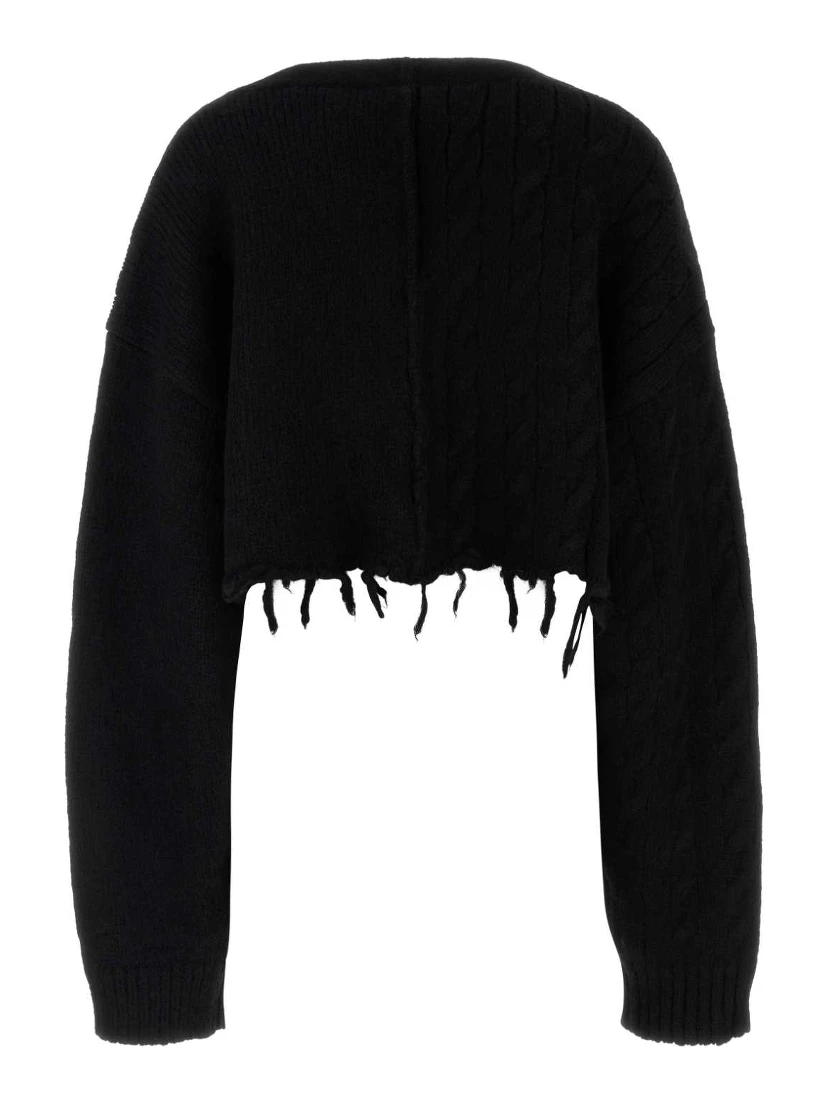 SPLIT CROPPED CARDIGAN