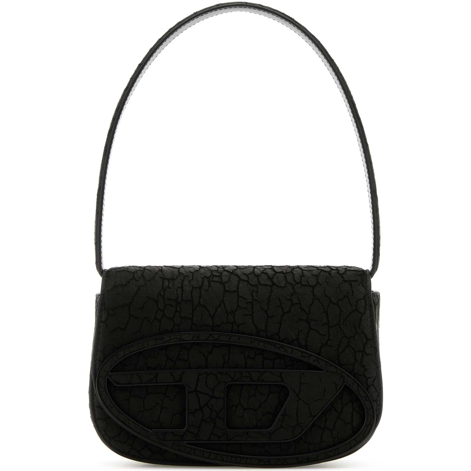 Black leather 1DR shoulder bag