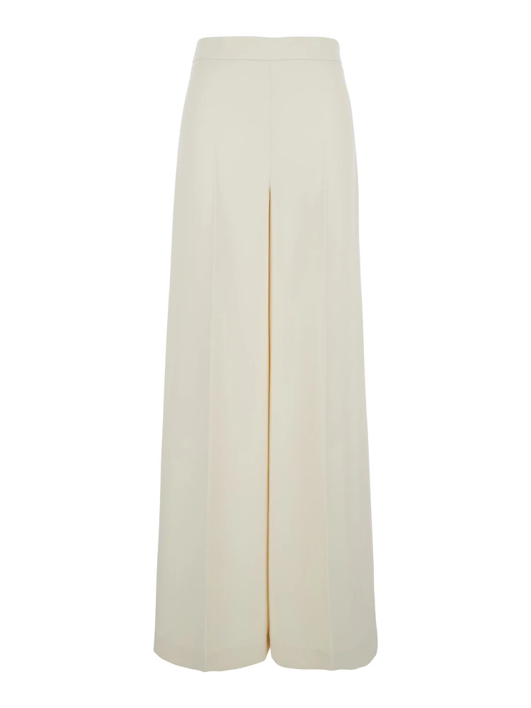 Beige Pants with Logo Pendant and Side Zip Closure in Tech Fabric Woman