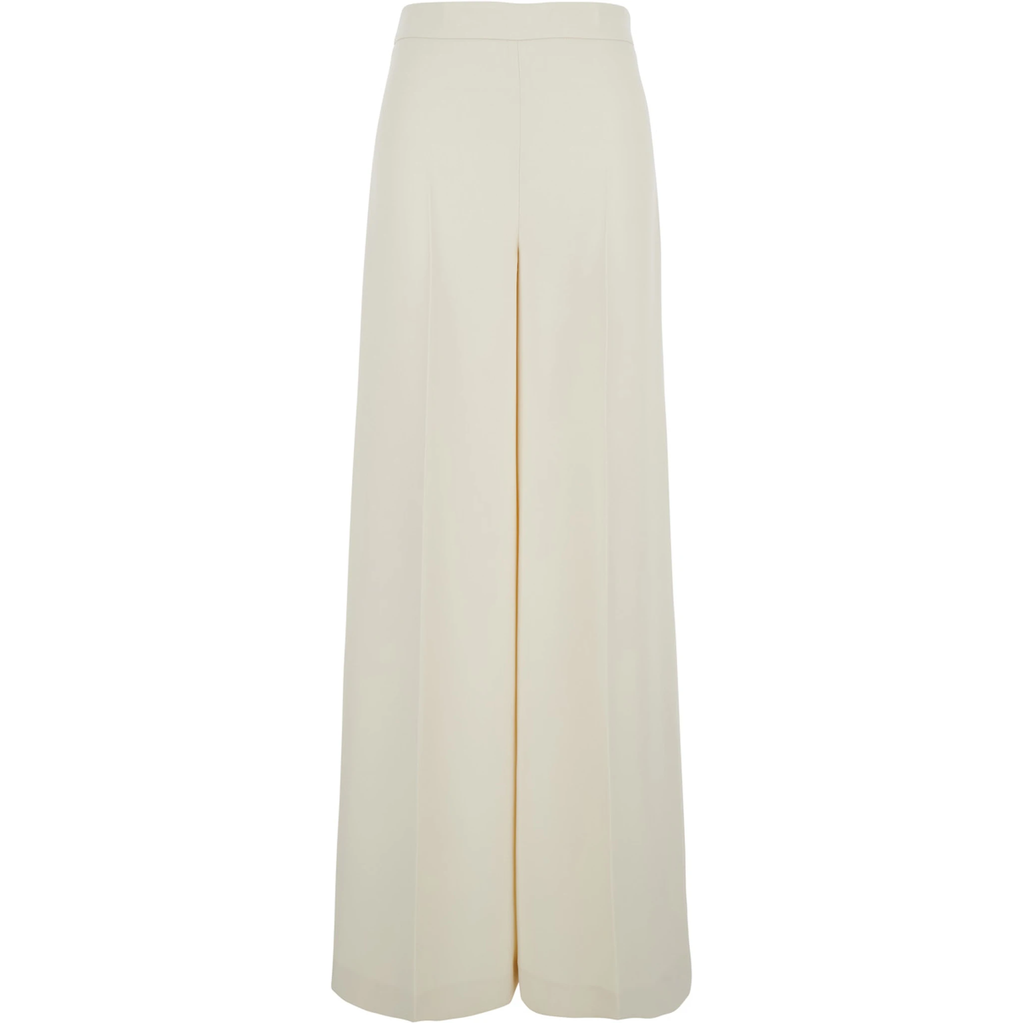 Beige Pants with Logo Pendant and Side Zip Closure in Tech Fabric Woman