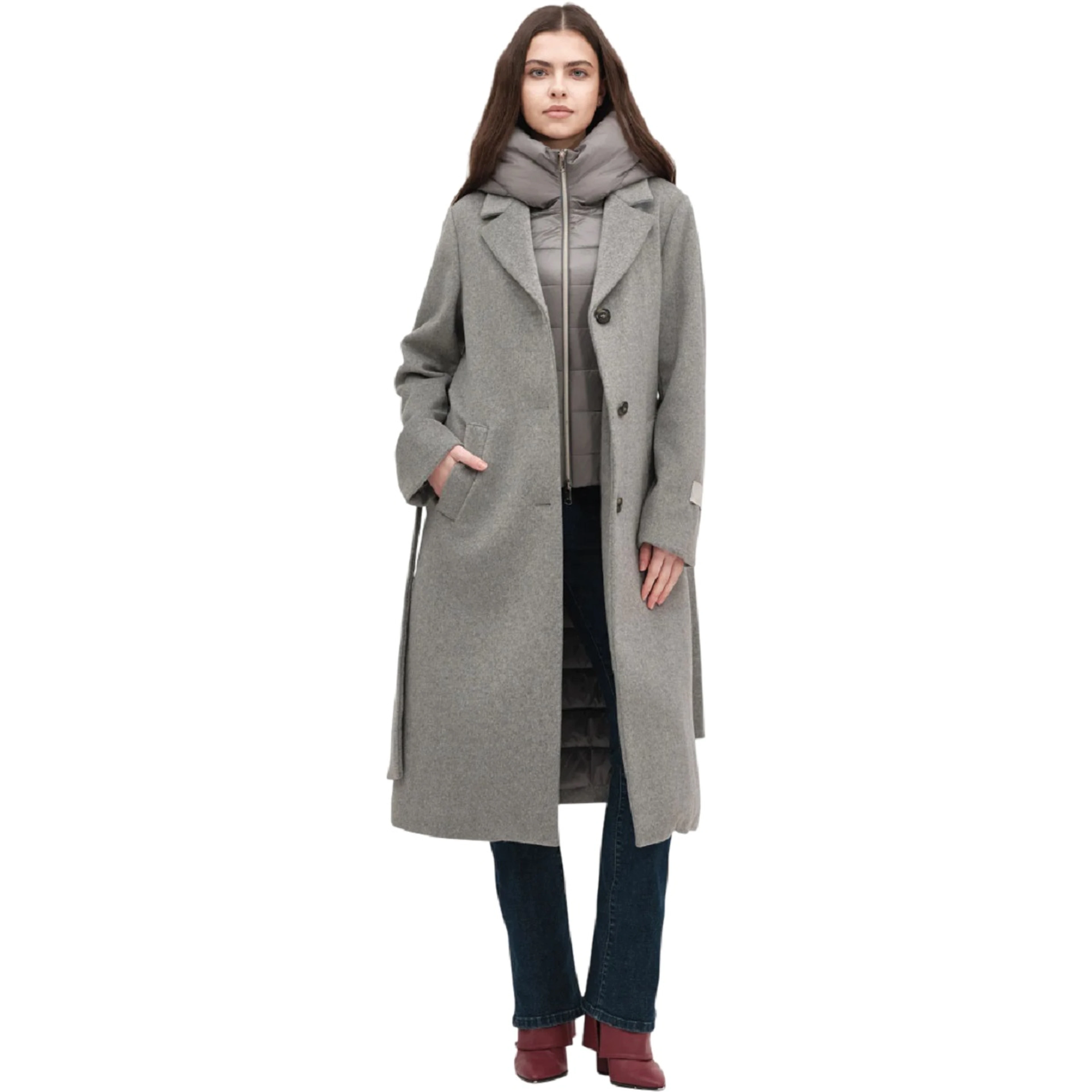 WHITE WISE Coats Grey