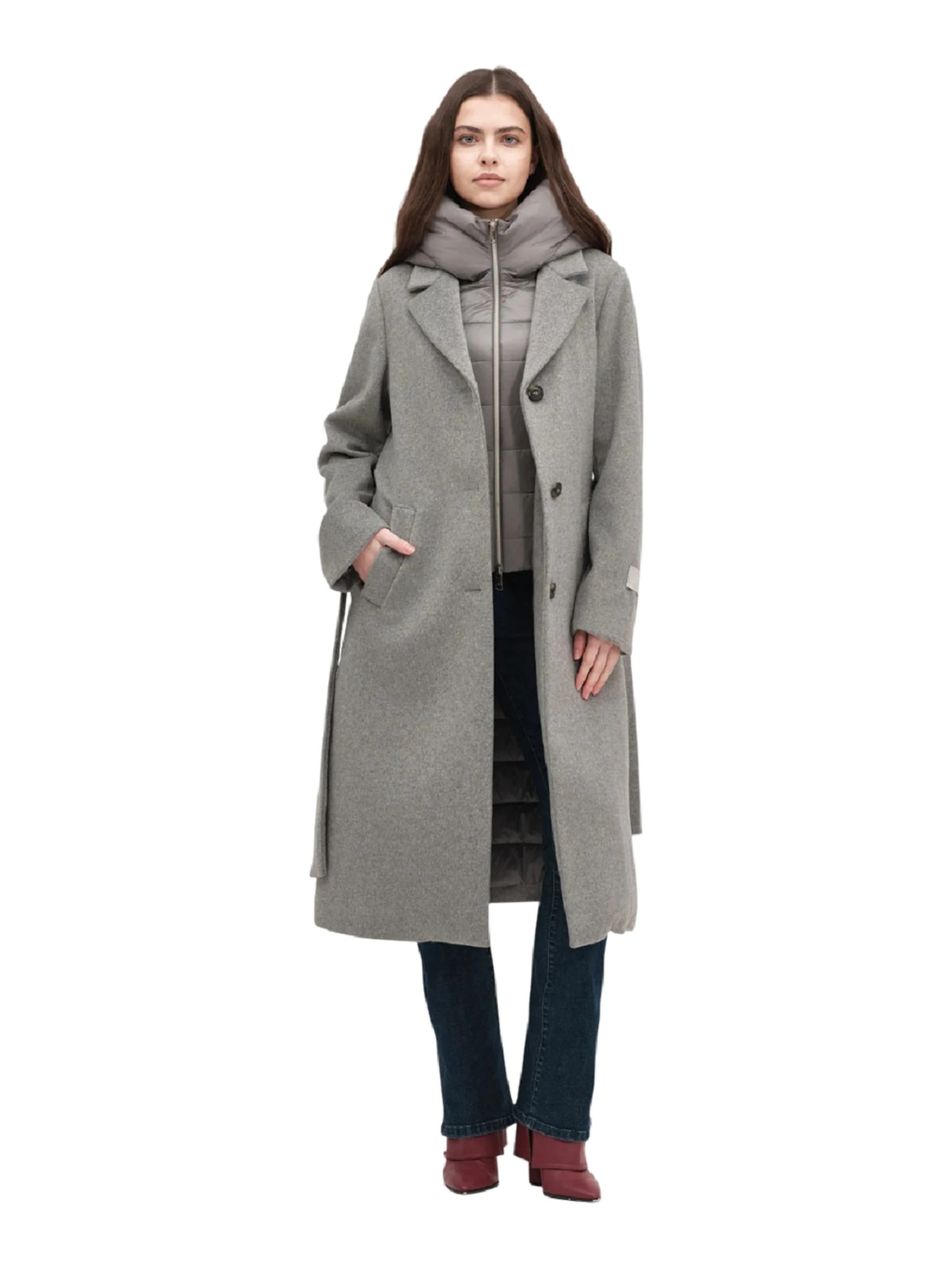 WHITE WISE Coats Grey