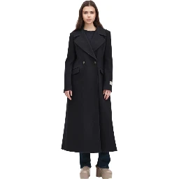 WHITE WISE Coats Black