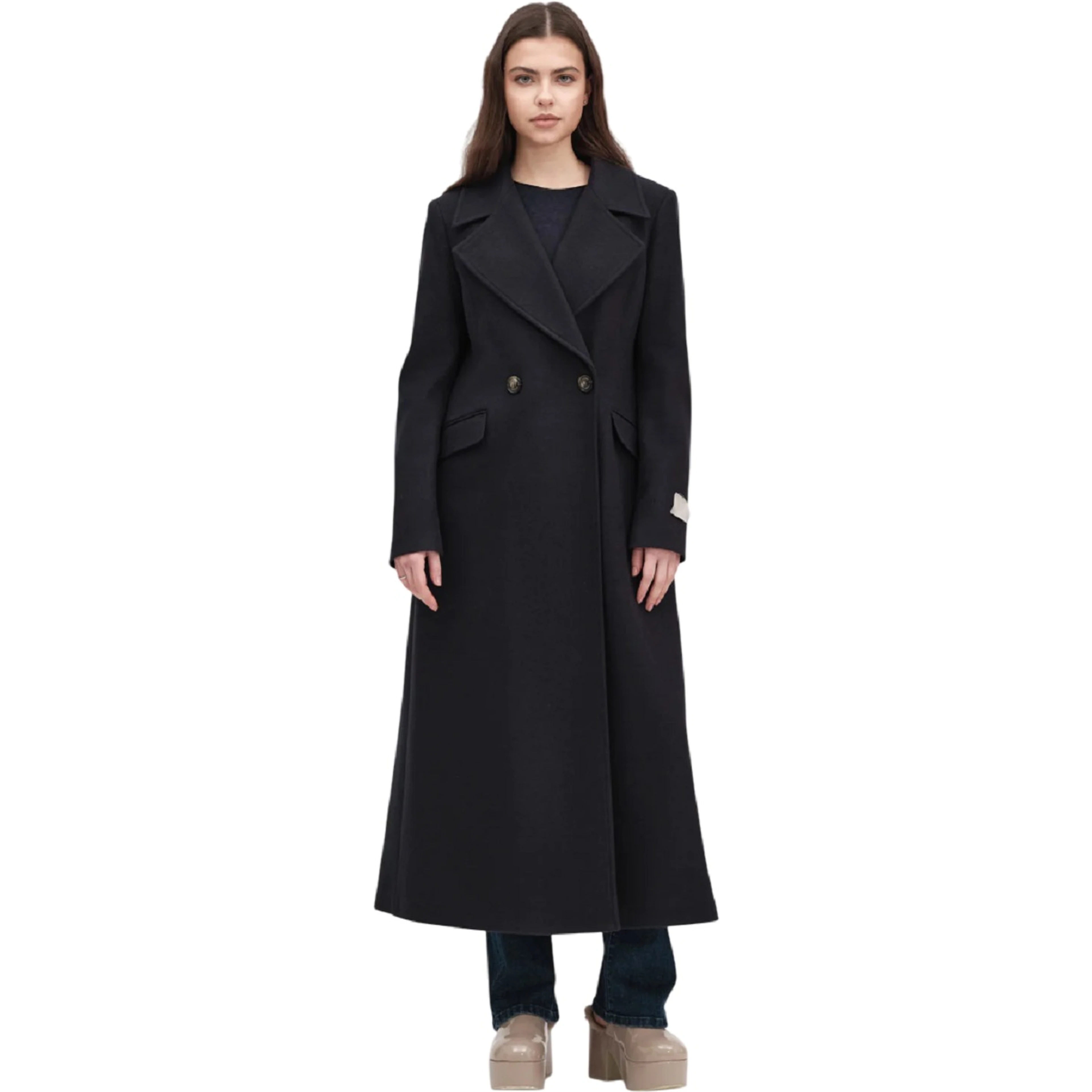 WHITE WISE Coats Black