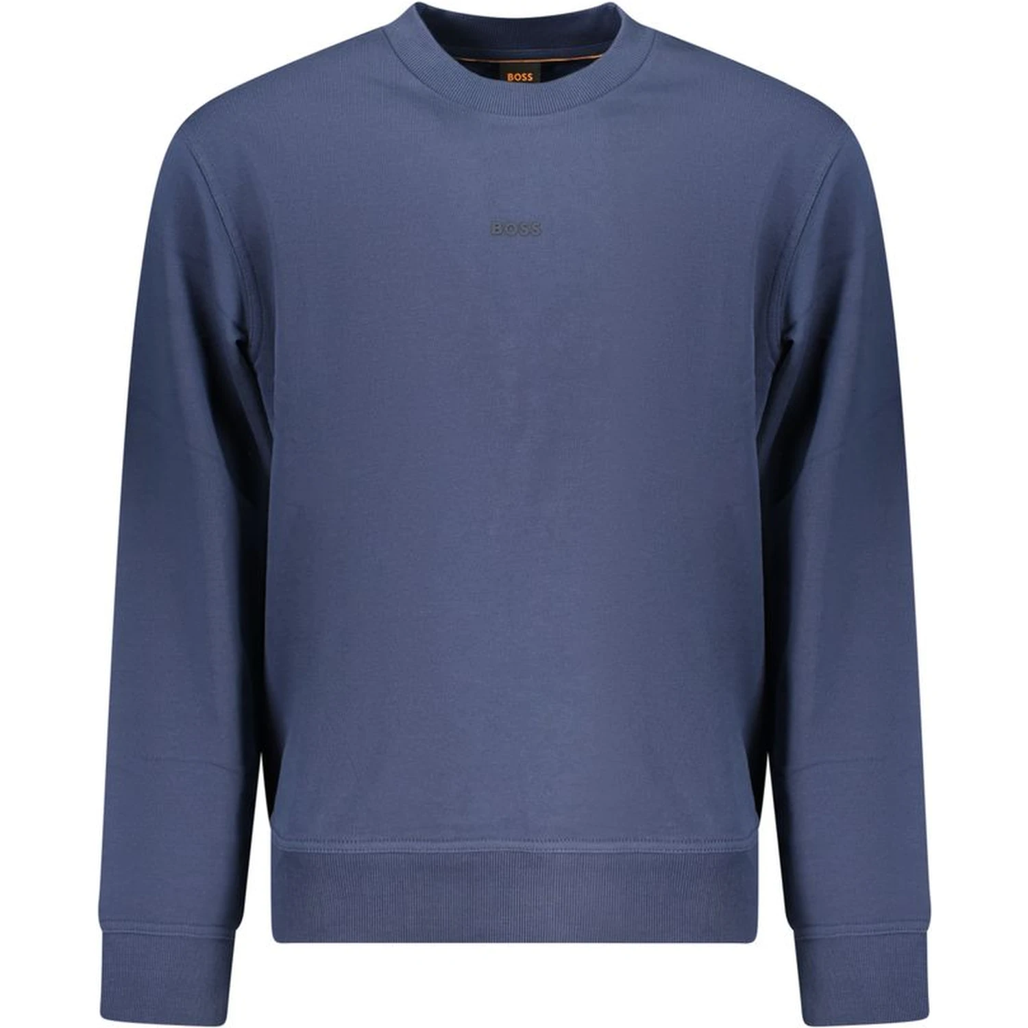 Blue Cotton Men Sweater
