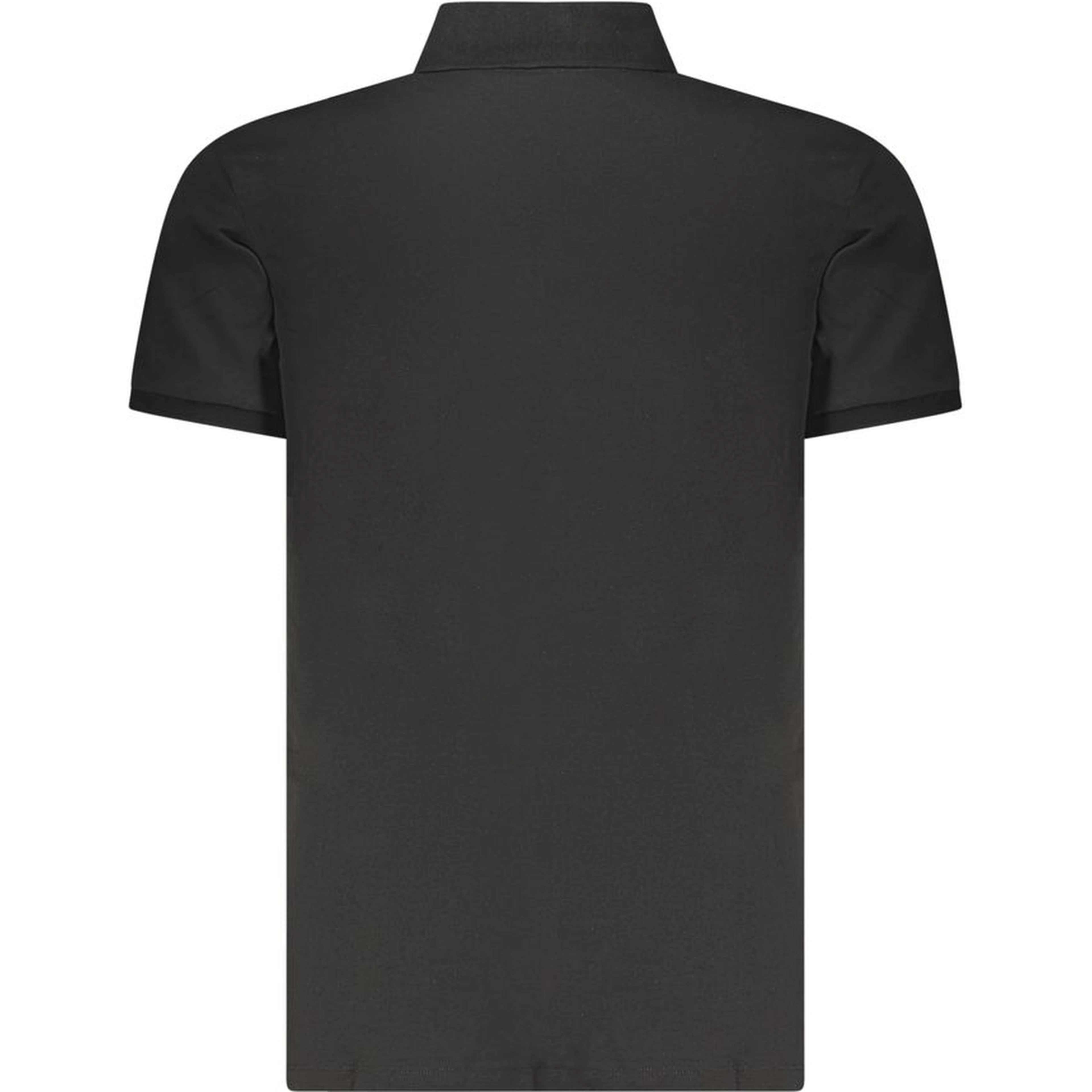 Black Cotton Men Polo Shirt