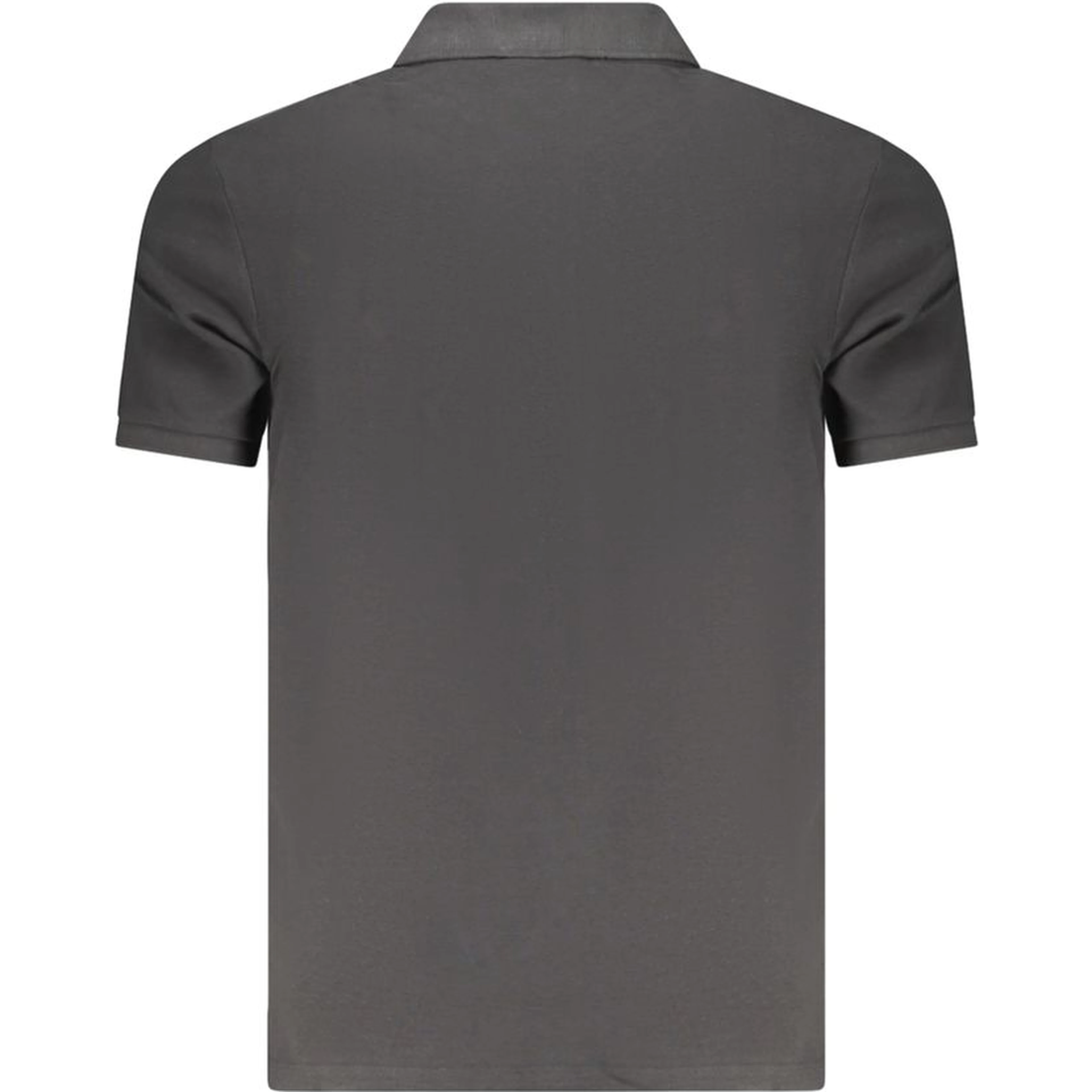 Black Cotton Men Polo