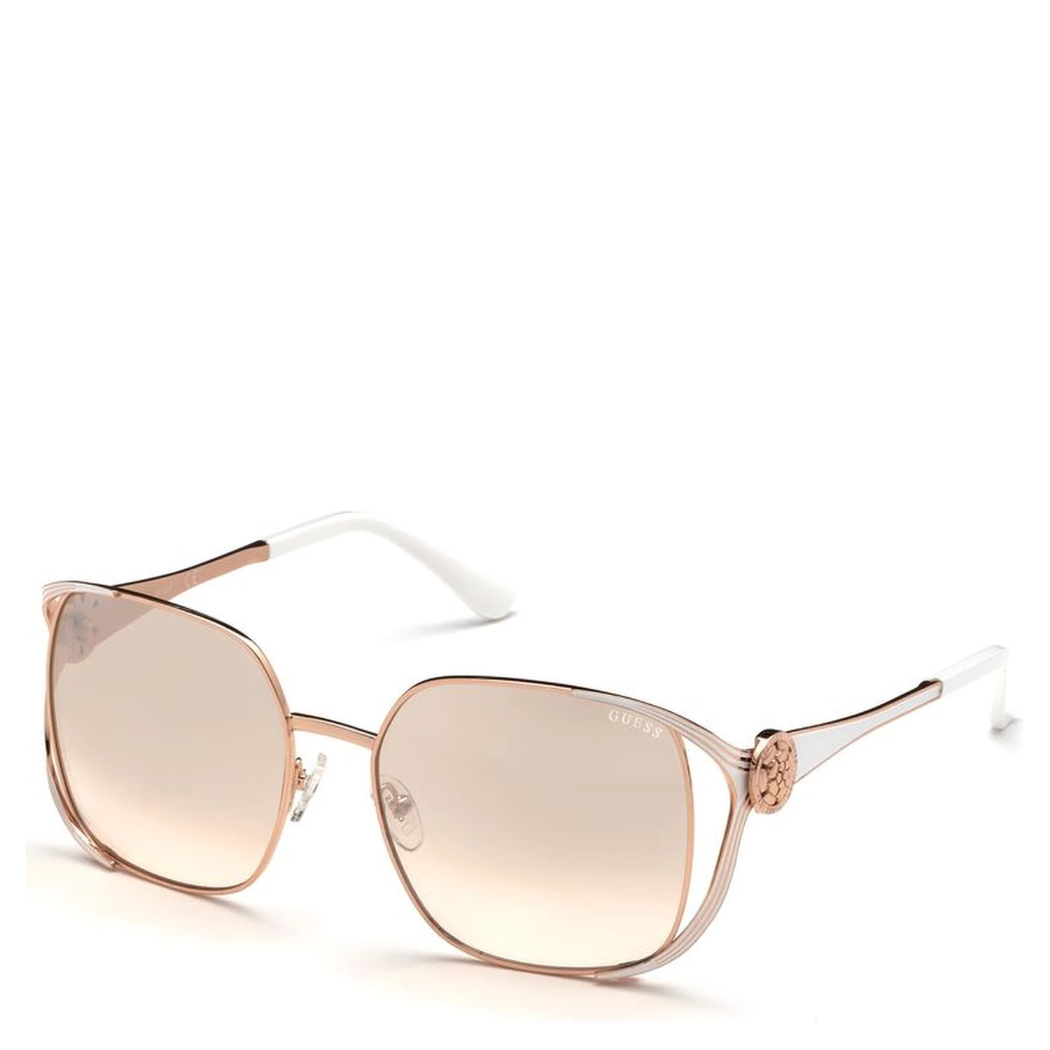 Rose Gold Metal Sunglasses