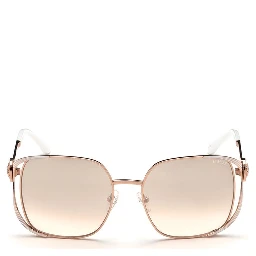Rose Gold Metal Sunglasses