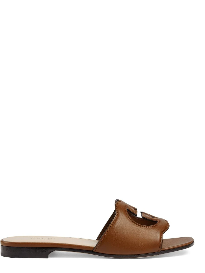 Gucci Sandals Leather Brown