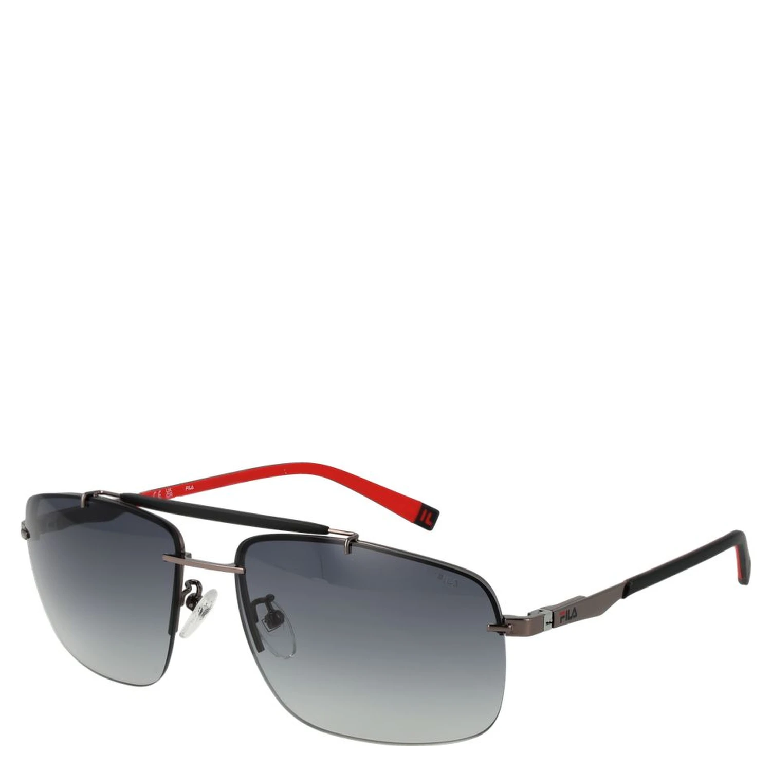 Gray Stainless Steel Sunglasses