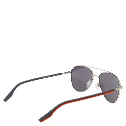 Silver Rubber Sunglasses