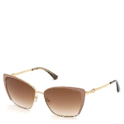 Beige Metal Sunglasses
