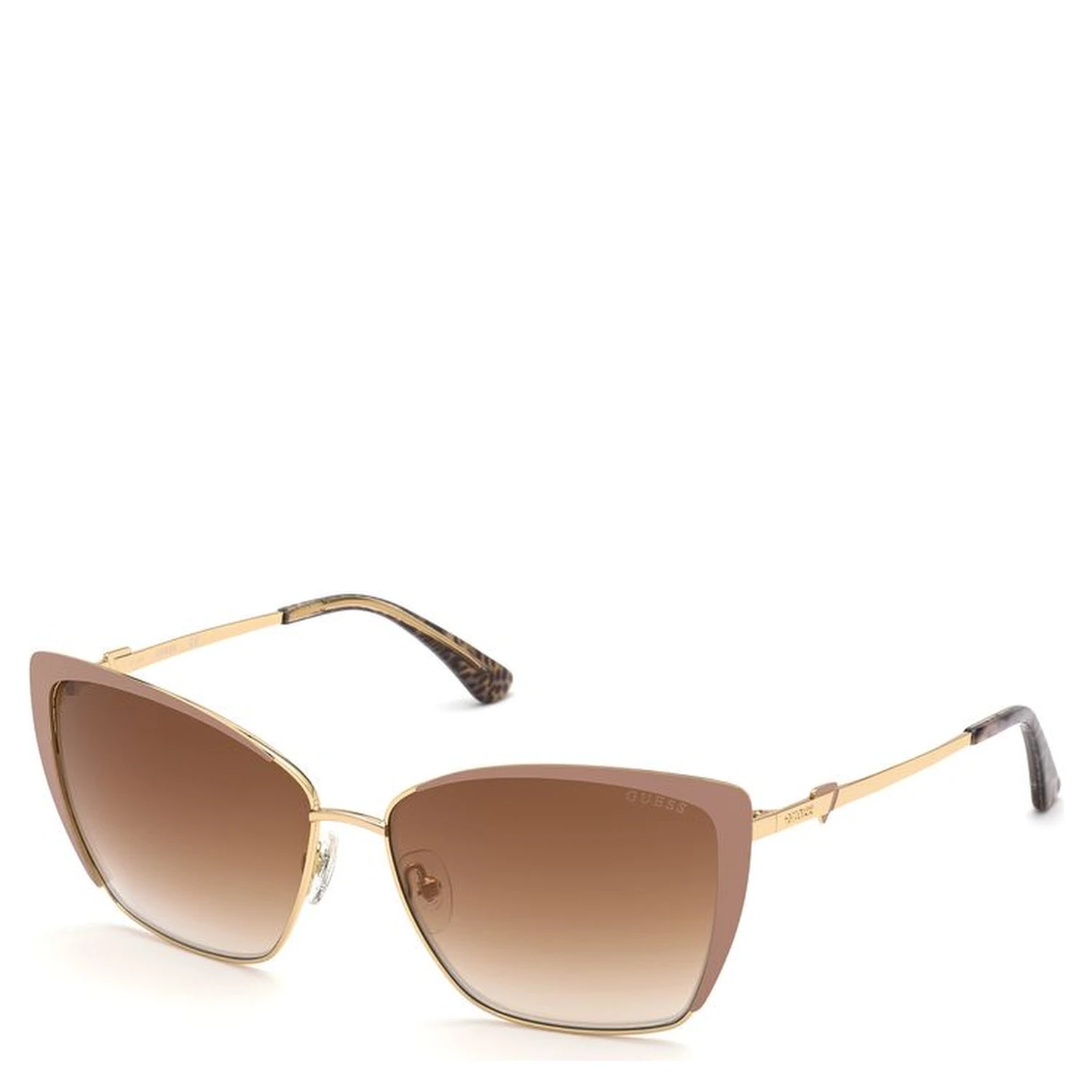 Beige Metal Sunglasses