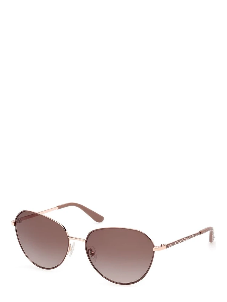 Beige Metal Sunglasses
