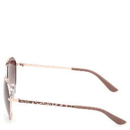 Beige Metal Sunglasses