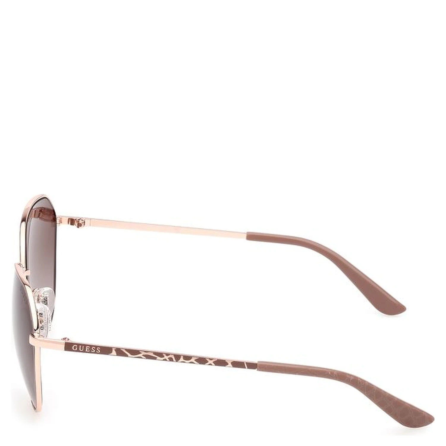 Beige Metal Sunglasses