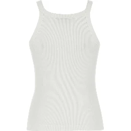 TOP FENDI RIBBED COTTON JERSEY