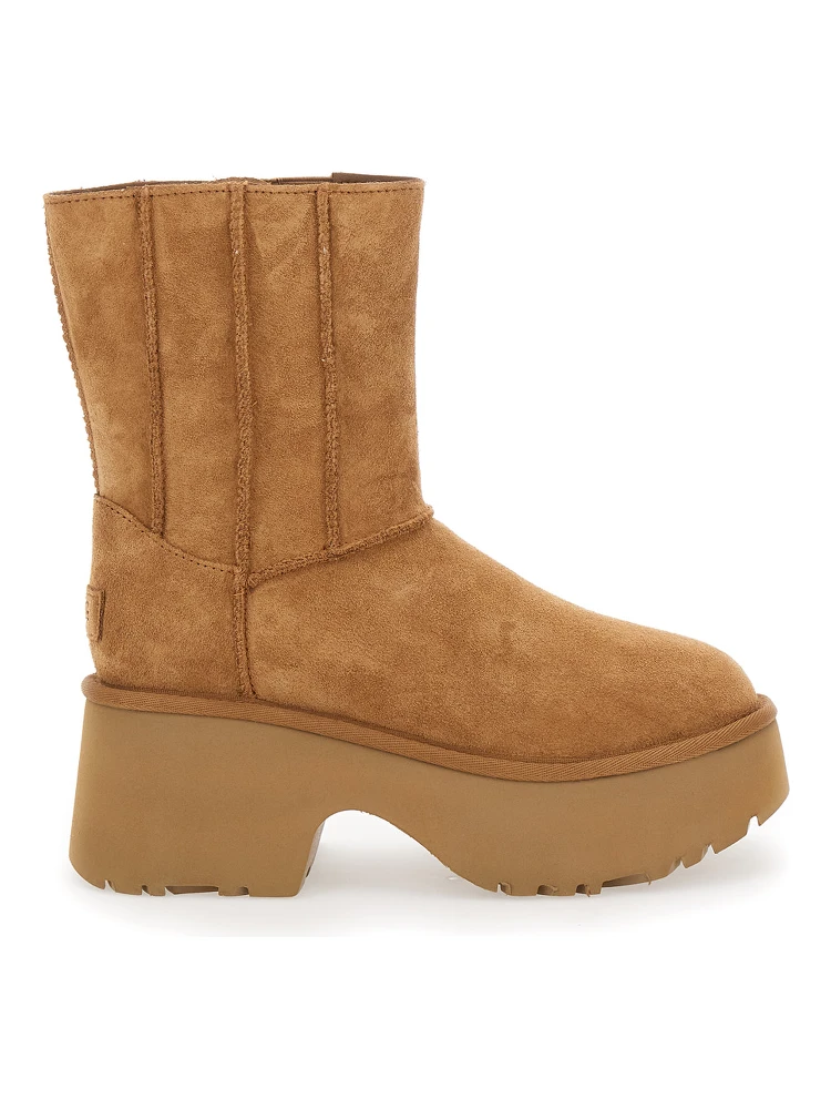 Brown Twin Seam New Heights Boots in Suede Woman