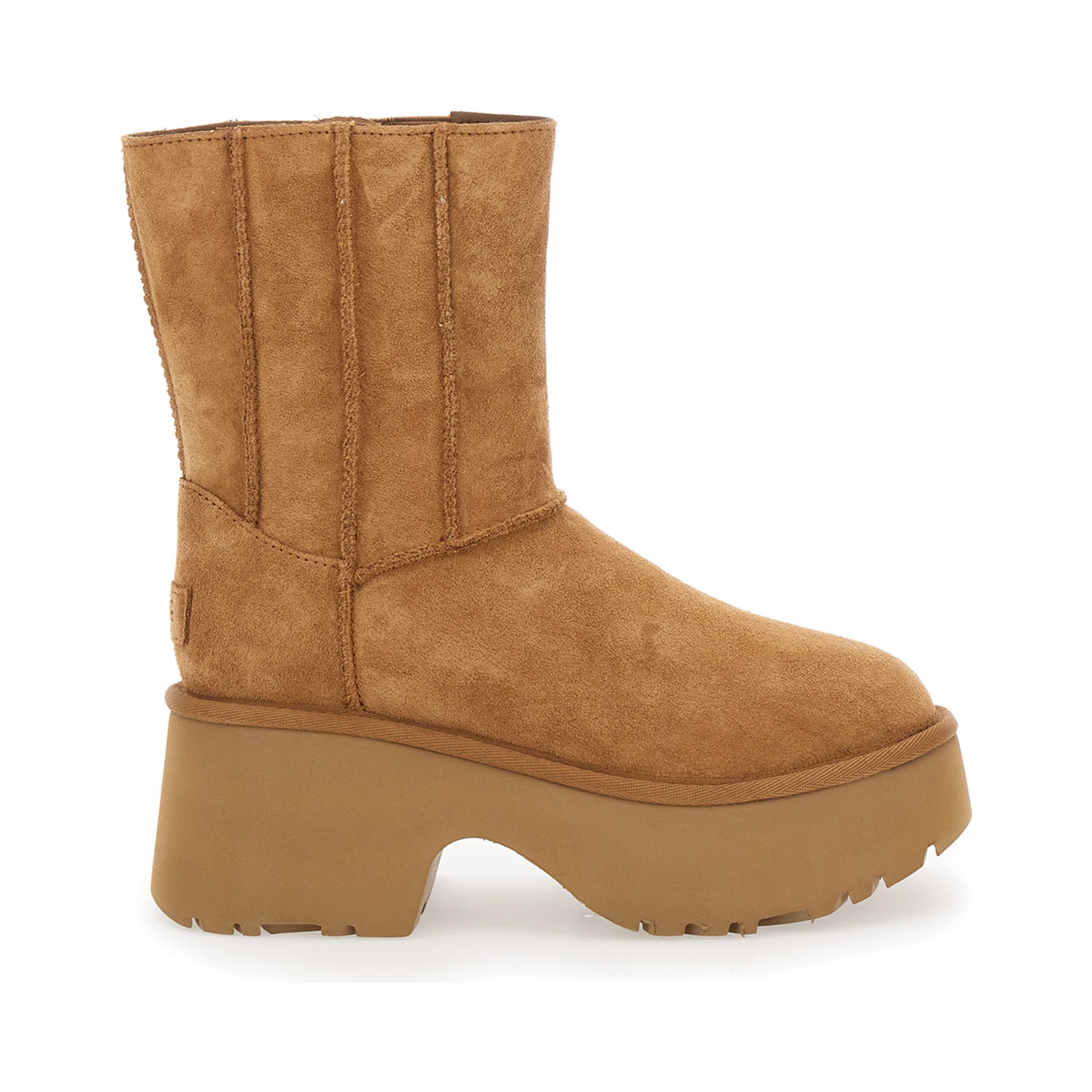 Brown Twin Seam New Heights Boots in Suede Woman