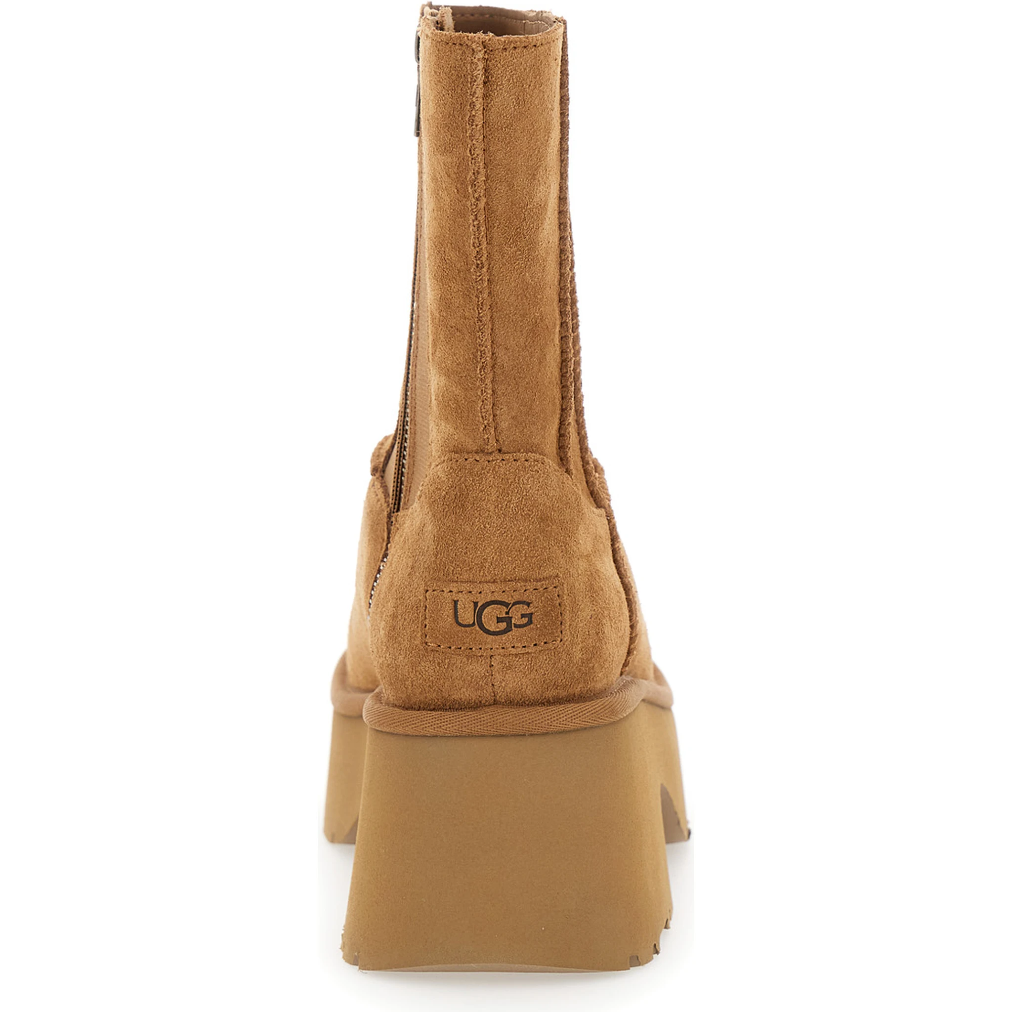 Brown Twin Seam New Heights Boots in Suede Woman