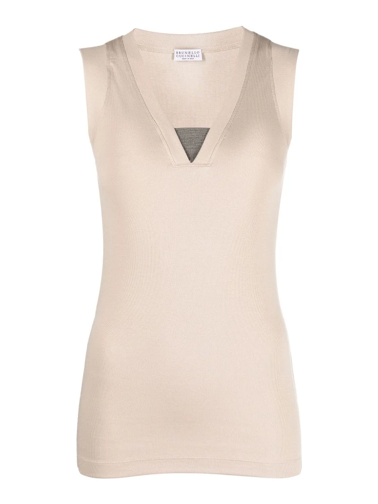 Brunello Cucinelli Top Beige